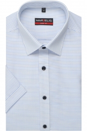 MarvelisOverhemdKortemouwblauw