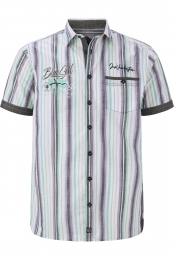 JanVanderstormOverhemdKortemouwturquoise