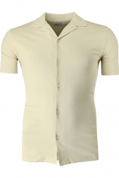 LindberghOverhemdKortemouwlichtbruin