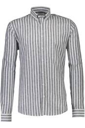 LindberghLinnenOverhemddonkerblauwGestreept