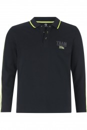 JanVanderstormPoloshirtlangemouwzwartEffen