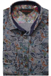 RichFridaybyJupiterOverhemdgrijsMotief