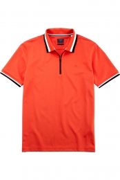 OLYMPCasualPoloshirtKortemouwlichtoranje