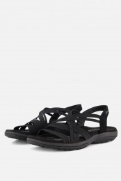 SkechersReggaeSlimSandalenzwartTextiel