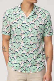 OLYMPCasualOverhemdKortemouwgroen