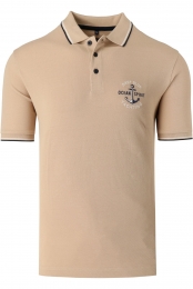 MarvelisCasualPoloshirtKortemouwlichtbeige