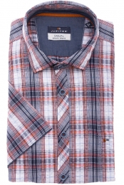 JupiterCasualOverhemdKortemouwrood