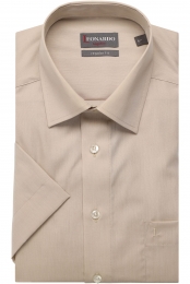 LeonardobyJupiterOverhemdKortemouwbeige