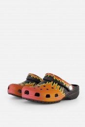 CrocsGraphicFlamesClogsSlipperszwartRubber