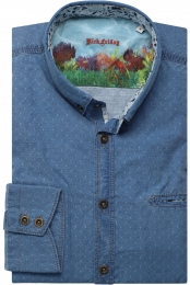 RichFridaybyJupiterOverhemdblauwMotief