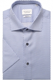 ETERNAOverhemdKortemouwmiddenblauw