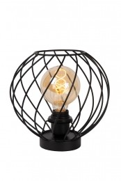 LucideDANZA-Tafellamp-25cm-1xE27-Zwart