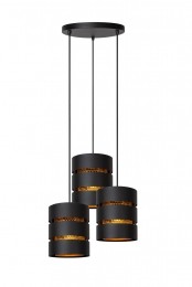 LucideROSAS-Hanglamp-43cm-3xE27-Zwart