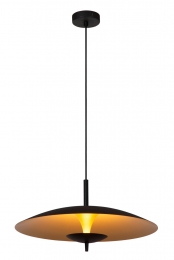 LucideVULCAN-Hanglamp-47cm-LEDDimb-1x9W3000K-Zwart