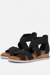 SkechersBobsDesertKissStretchSandalenzwart