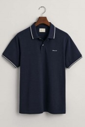 GANTPoloshirtKortemouwMarine