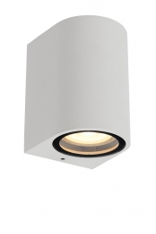 LucideZARO-WandspotWandlampBinnenBuiten-1xGU10-IP44-Wit
