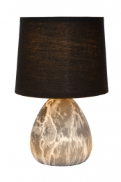 LucideMARMO-Tafellamp-16cm-1xE14-Zwart