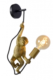 LucideEXTRAVAGANZACHIMP-Wandlamp-1xE27-Zwart
