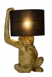 LucideEXTRAVAGANZACHIMP-Tafellamp-30cm-1xE14-Zwart
