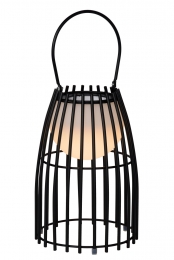 LucideFJARA-OplaadbareTafellampBinnenBuiten-AccuBatterij-175cm-LEDDimtowarm-1x03W3000K-IP44-Zwart