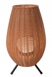 LucideCOLINIP44-OplaadbareTafellampBinnenBuiten-AccuBatterij-LED3StepDim-1x3W3000K-IP44-Naturel