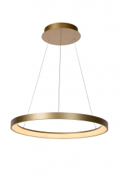 LucideVIDAL-Hanglamp-58cm-LEDDimb-1x48W2700K-MatGoudMessing