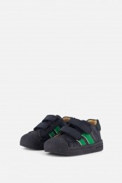 ShoesmeBabyschoenenVelcroblauwLeer