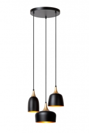 LucideCHAYANNE-Hanglamp-30cm-3xE14-Zwart