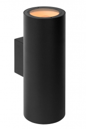 LucideVOLANTIS-WandspotWandlampBinnenBuiten-2xE27-IP54-Zwart