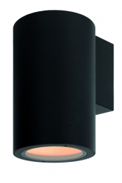 LucideVOLANTIS-WandspotWandlampBinnenBuiten-1xE27-IP54-Zwart