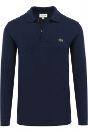 LacostePoloshirtlangemouwMarineEffen