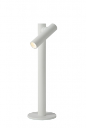 LucideANTRIM-OplaadbareBureaulampBinnenBuiten-AccuBatterij-LEDDimb-1x22W2700K-IP54-Metdraadloosoplaadstation-Wit