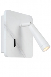 LucideOREGON-BedlampWandlamp-LED-1x4W3000K-MetUSBoplaadpunt-Wit