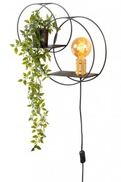 LucideCIRCLE-Wandlamp-1xE27-Zwart