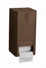 ProoxOnedubbeletoiletrolhoudermetklepverticaalbrons