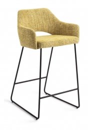 JesperHomeBarstoelYanaiSlideBlack-LemonLineszithoogte65cm