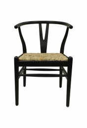 EetkamerstoelDelilahzwartmahoniebananenblad