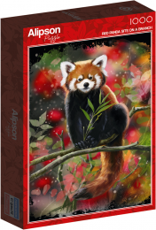 RedPandaSitsOnABranchPuzzel1000stukjes