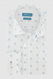 DistrictIndigoOverhemdFingerprintBlauwWit37