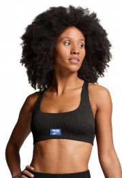 PumaZwemtopRibbedScoopNeckTopBlackCombo-XL