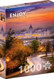 BudaDistrictwithHungarianParliamentPuzzel1000stukjes