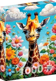 CuteGiraffePuzzel1000stukjes