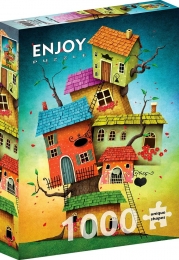 FairyTaleHousesPuzzel1000stukjes