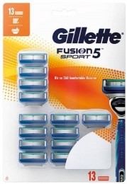 GilletteGilletteFusion5Sportscheermesjes-13stuksjaarpack