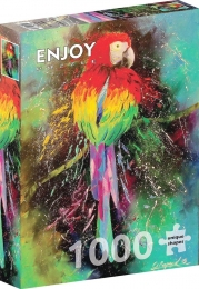 ColorfulParrotPuzzel1000stukjes