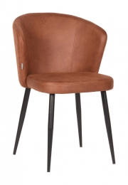 LABEL51EetkamerstoelWaveMicrofiber-Cognac