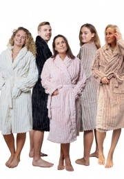 Badjasgeribbeldeteddystof-gepersonaliseerdebadjasfleece-zwart-xlxxl