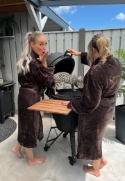 Badjaschocoladebruin-fleece-m