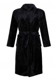 Zwartefleecebadjastieners-capuchonbadjas-M7-8jaar